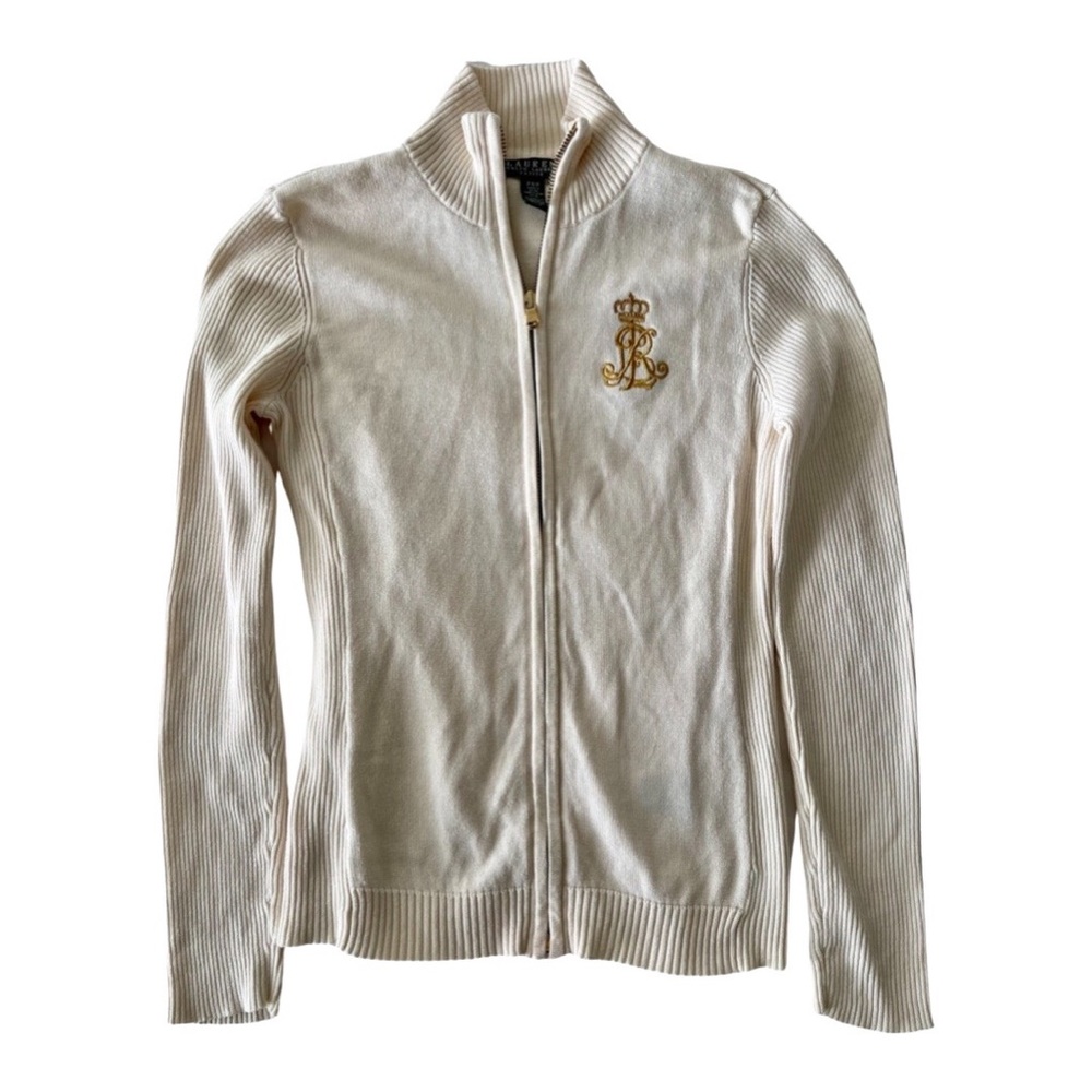 Ralph Lauren Crest Embroidered Sweater - Size Petite Small